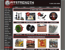 Tablet Screenshot of fitstrength.com